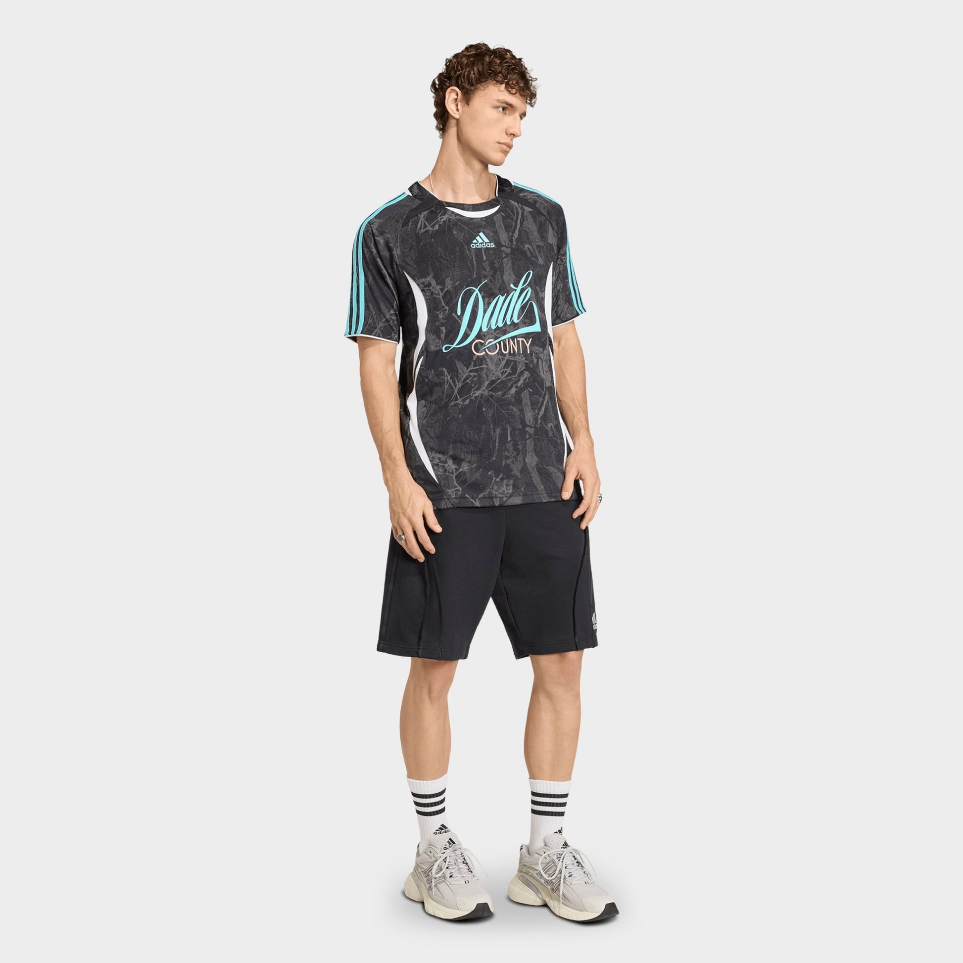 Men's adidas Originals FIFA World Cup 26 Host City Miami Graphic Soccer Jersey - Black/Pulse Aqua