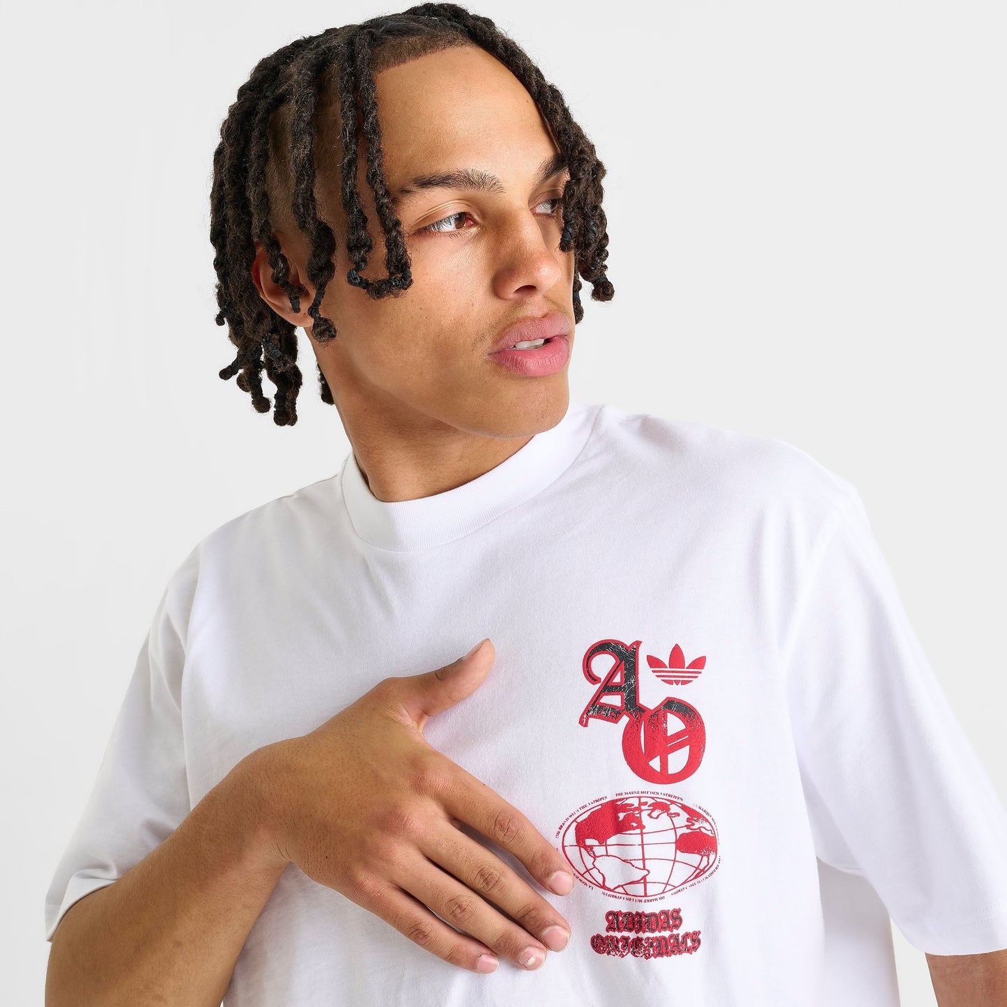 Men's adidas Originals World Stack T-Shirt - White