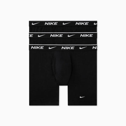 Men's Nike Stretch Cotton Boxer Briefs (3-Pack) - Black/Black/Black