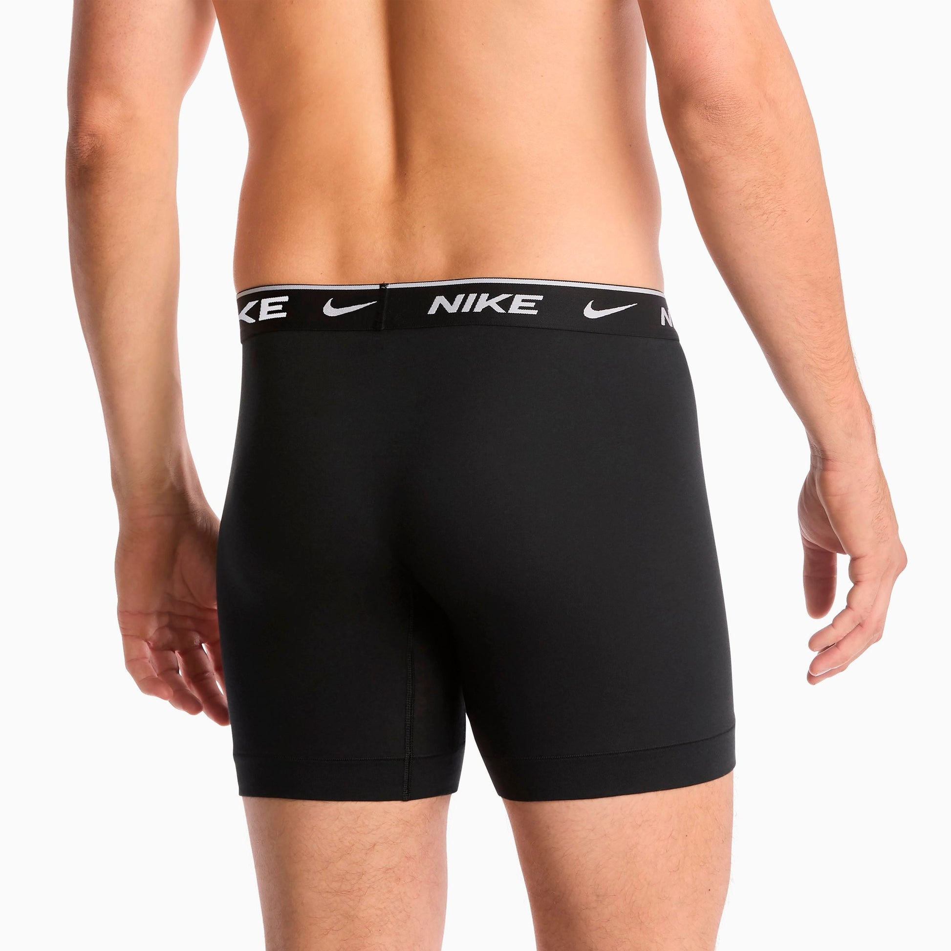 Men's Nike Stretch Cotton Boxer Briefs (3-Pack) - Black/Black/Black