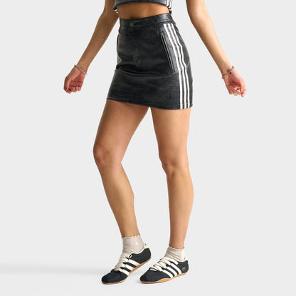 Women's adidas Originals Pleather Mini Skirt - Black
