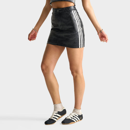 Women's adidas Originals Pleather Mini Skirt - Black
