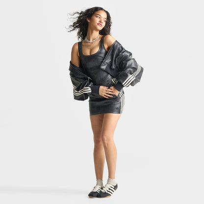 Women's adidas Originals Pleather Mini Skirt - Black