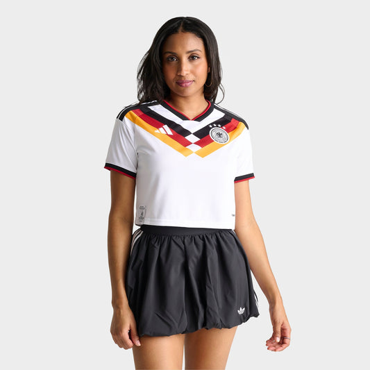 Women's adidas Germany 2026 Home Cropped Jersey - White