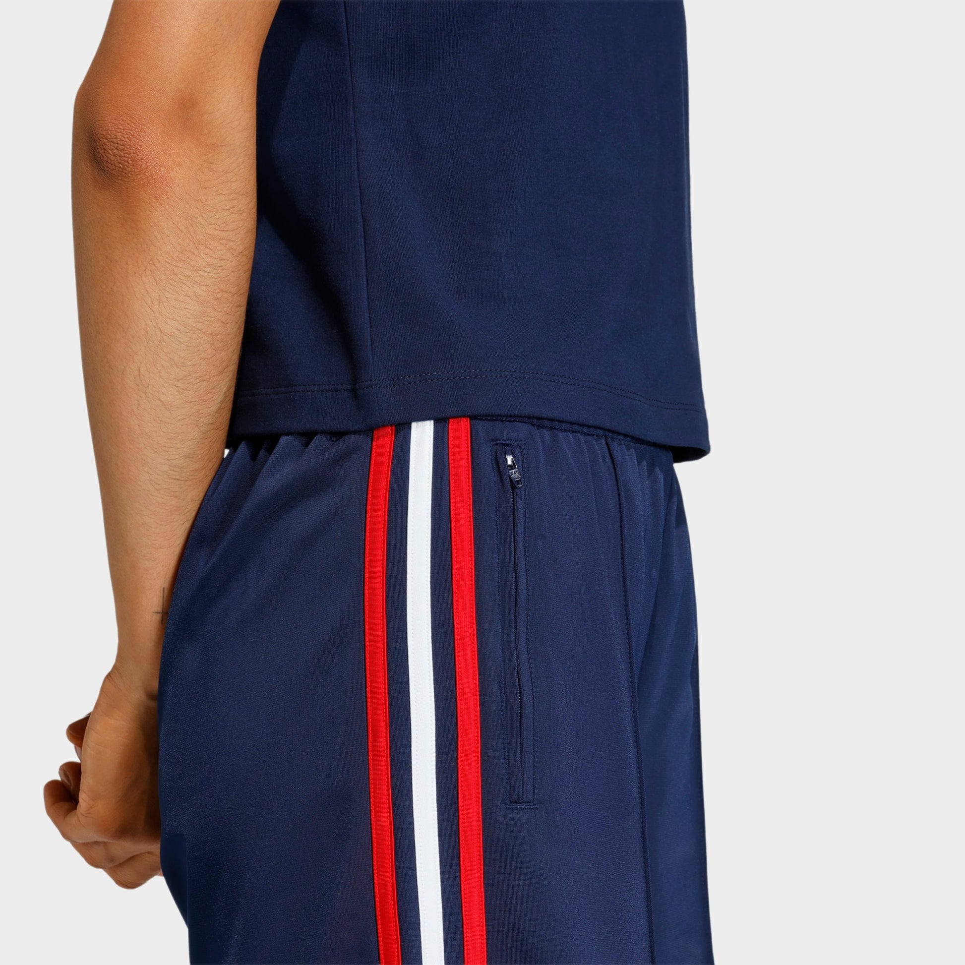 Women's adidas Originals Firebird Classic Shorts - Night Indigo/Better Scarlet/White