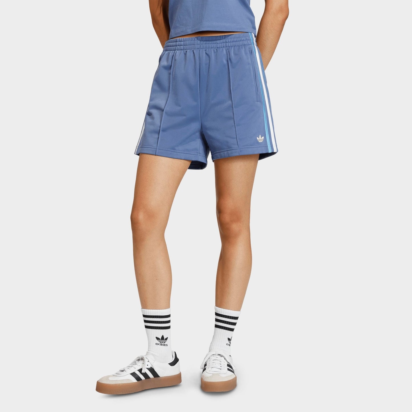 Women's adidas Originals Firebird Classic Shorts - Crew Blue/Light Blue/White