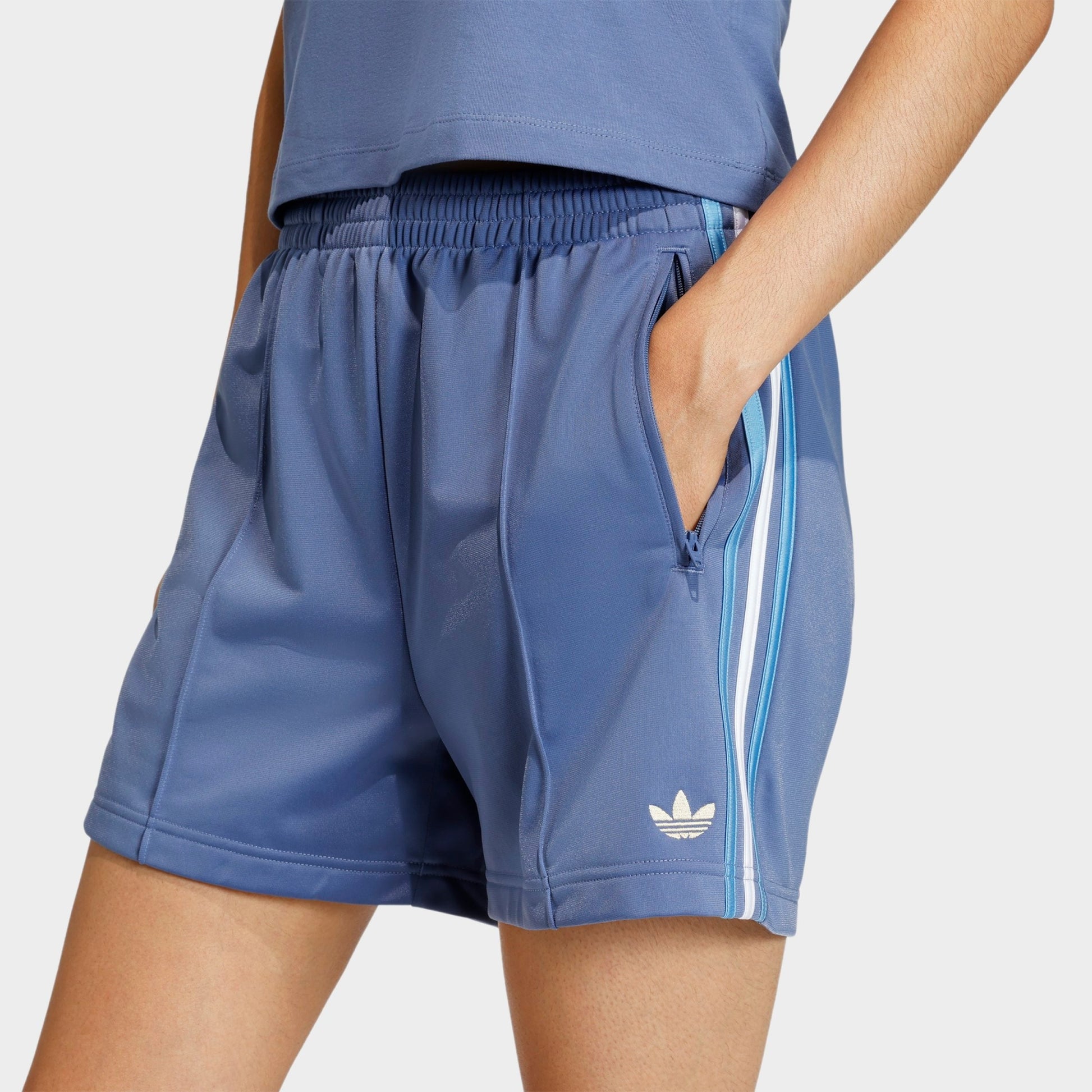 Women's adidas Originals Firebird Classic Shorts - Crew Blue/Light Blue/White