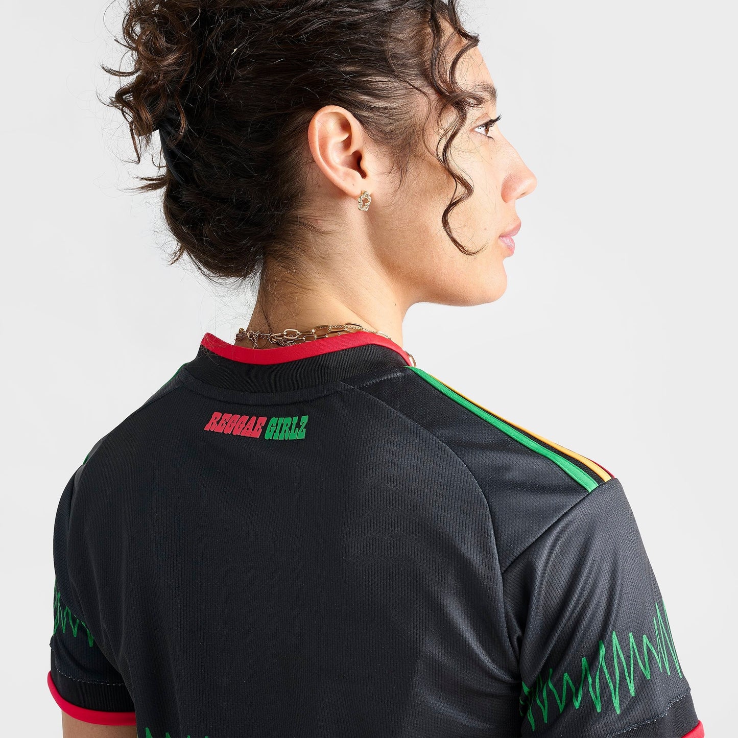 Women's adidas Originals Jamaica 26 x Bob Marley Away Cropped Jersey - Black