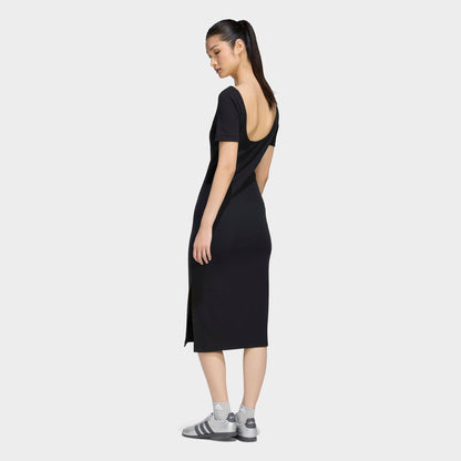 Women's adidas Sportswear Kit Small Logo Rib Dress - Black