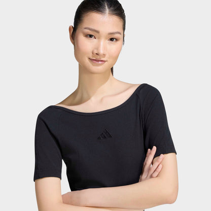 Women's adidas Sportswear Kit Small Logo Rib Dress - Black