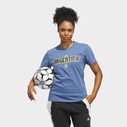 Women's adidas FIFA World Cup 2026 Argentina Home Graphic T-Shirt - Crew Blue