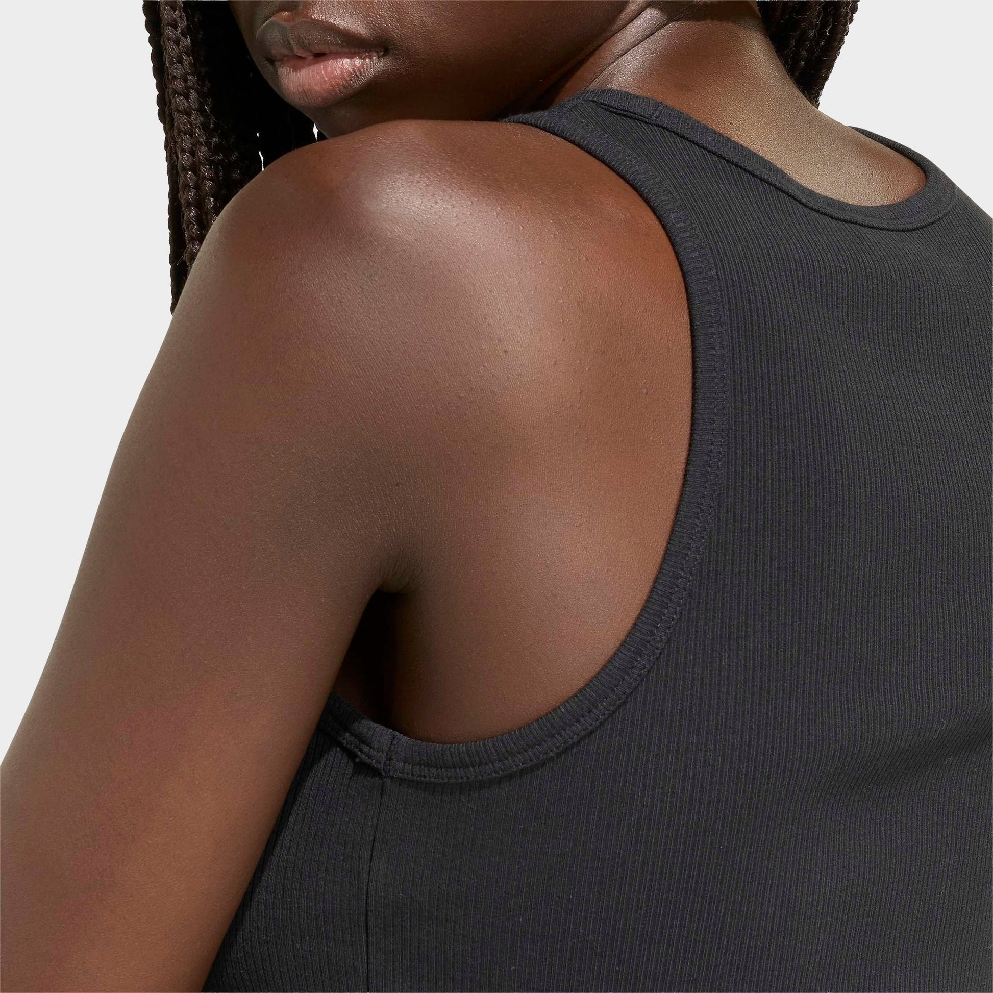 Women's adidas Sportswear Kit Small Logo Rib Tank - Black