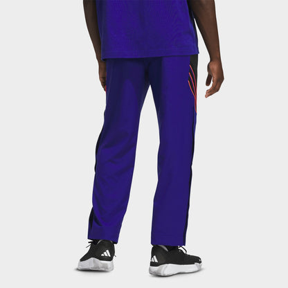 Men's adidas Crazy Lite Woven Basketball Pants - Mystery Ink/Black/Solar Turbo