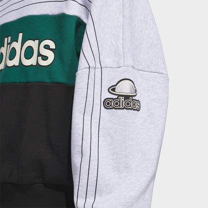 Men's adidas Originals Varsity Crewneck Sweatshirt - Light Grey Heather
