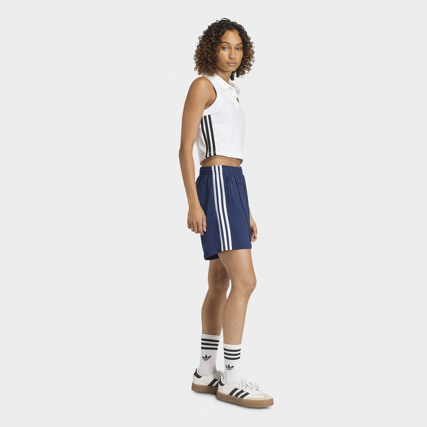 Women's adidas Originals Firebird Classic Shorts - Night Indigo/White