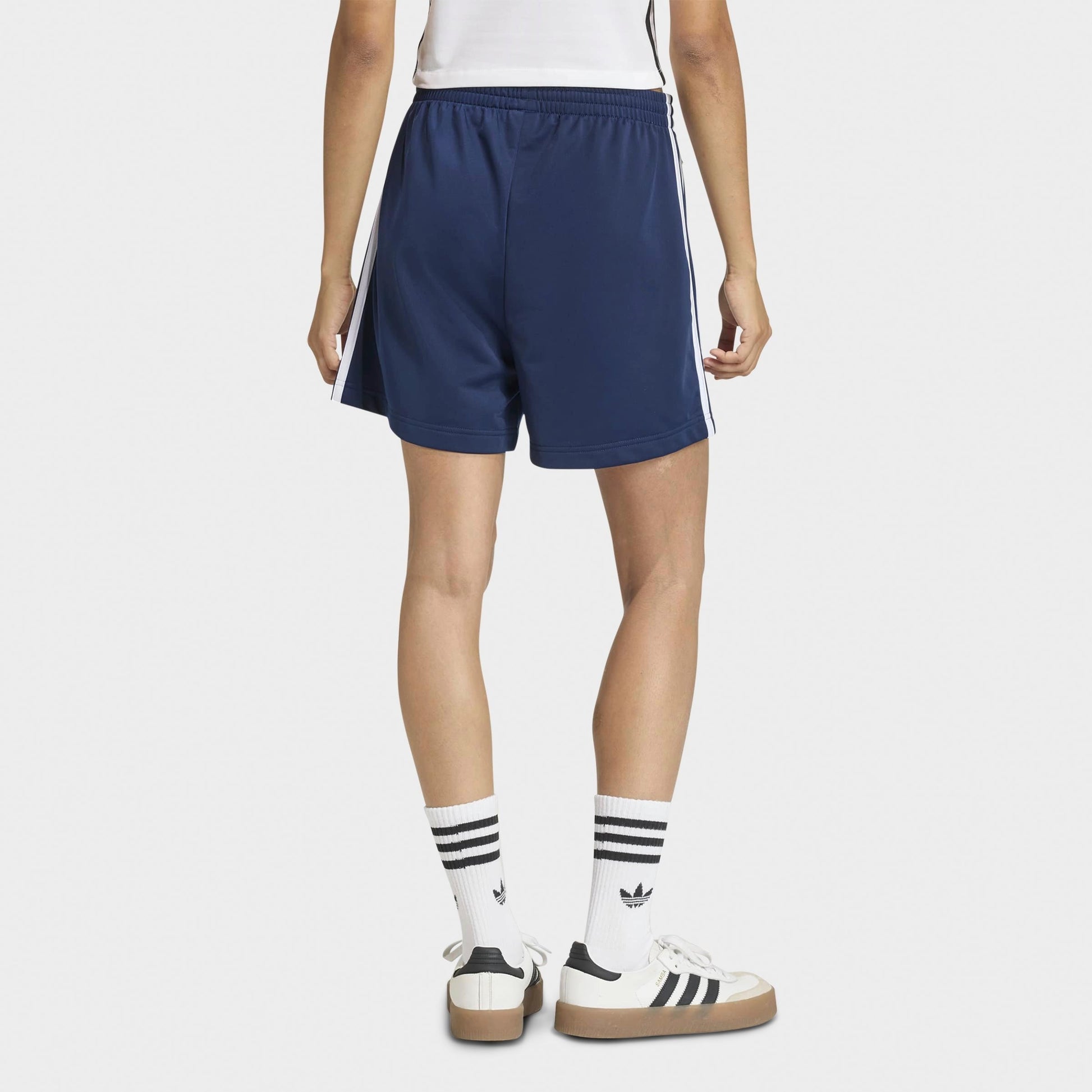 Women's adidas Originals Firebird Classic Shorts - Night Indigo/White