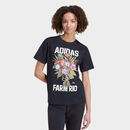 Women's adidas x Farm Rio Graphic T-Shirt - Black/Cream White/Multicolor