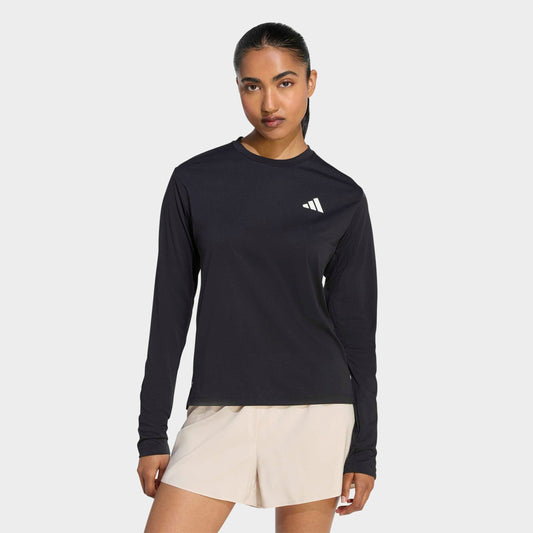 Women's adidas adi365 Iconic Climacool Running Long-Sleeve T-Shirt - Black