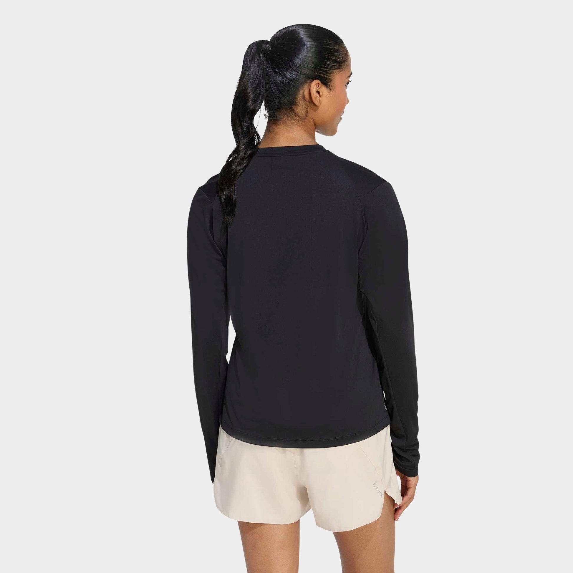 Women's adidas adi365 Iconic Climacool Running Long-Sleeve T-Shirt - Black