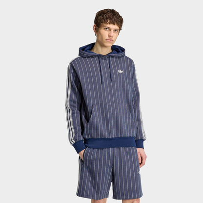 Men's adidas Originals Pinstripes Pullover Hoodie - Night Indigo