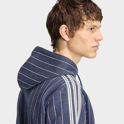 Men's adidas Originals Pinstripes Pullover Hoodie - Night Indigo