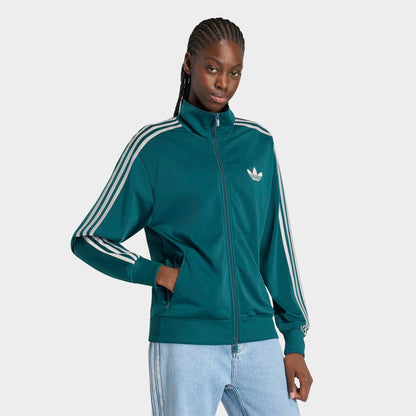 Women's adidas Originals adicolor Classic Firebird Loose Track Top - Rich Green/Grey Two