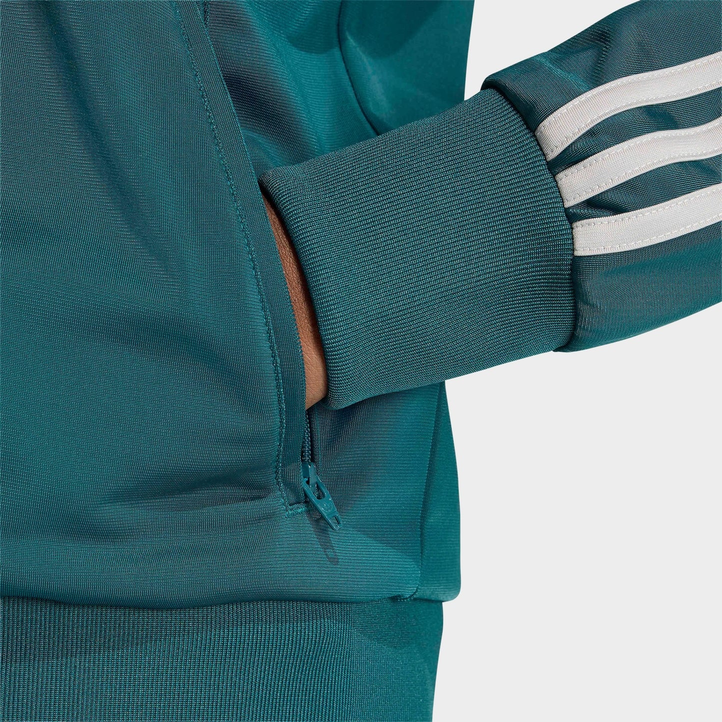 Women's adidas Originals adicolor Classic Firebird Loose Track Top - Rich Green/Grey Two