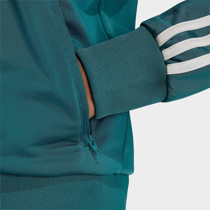 Women's adidas Originals adicolor Classic Firebird Loose Track Top - Rich Green/Grey Two