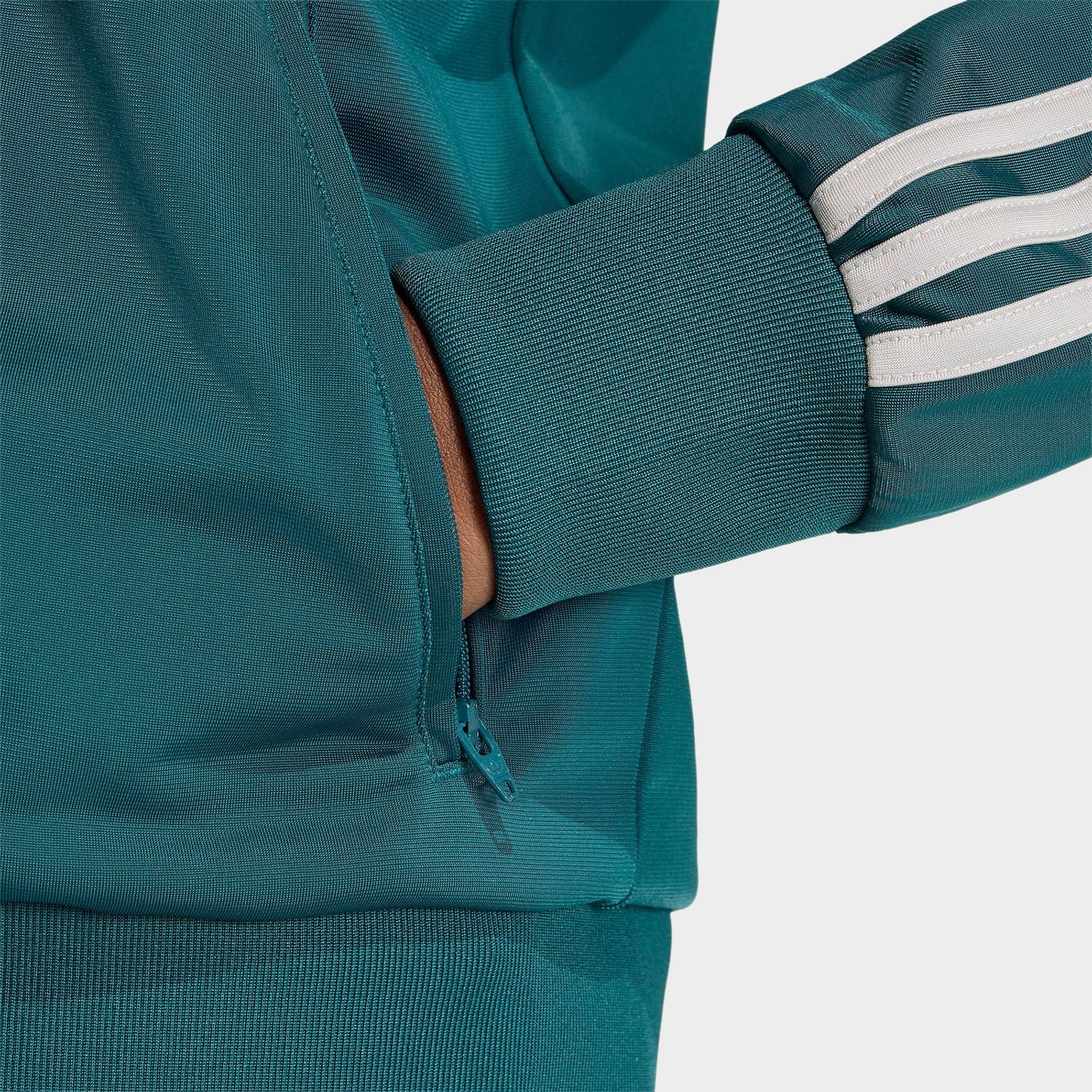 Women's adidas Originals adicolor Classic Firebird Loose Track Top - Rich Green/Grey Two