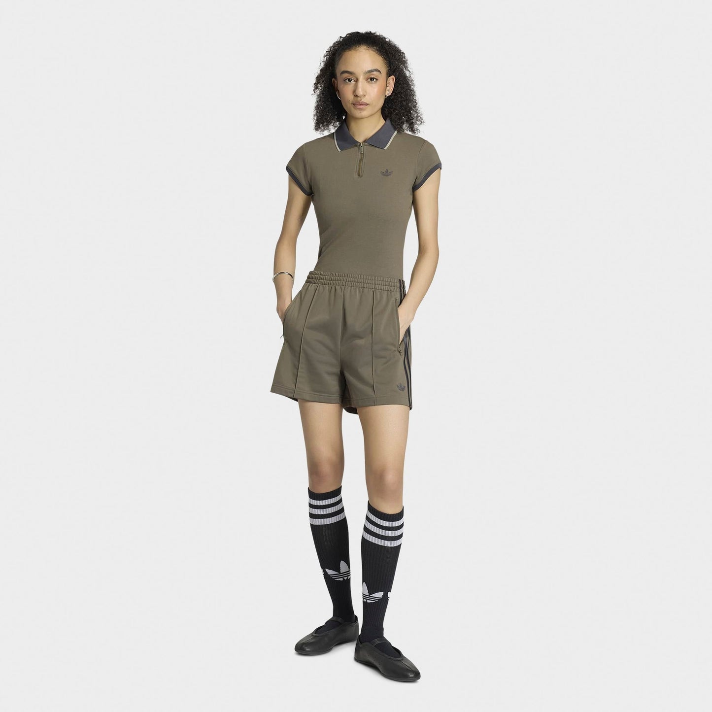 Women's adidas Originals Firebird Classic Shorts - Branch/Utility Black
