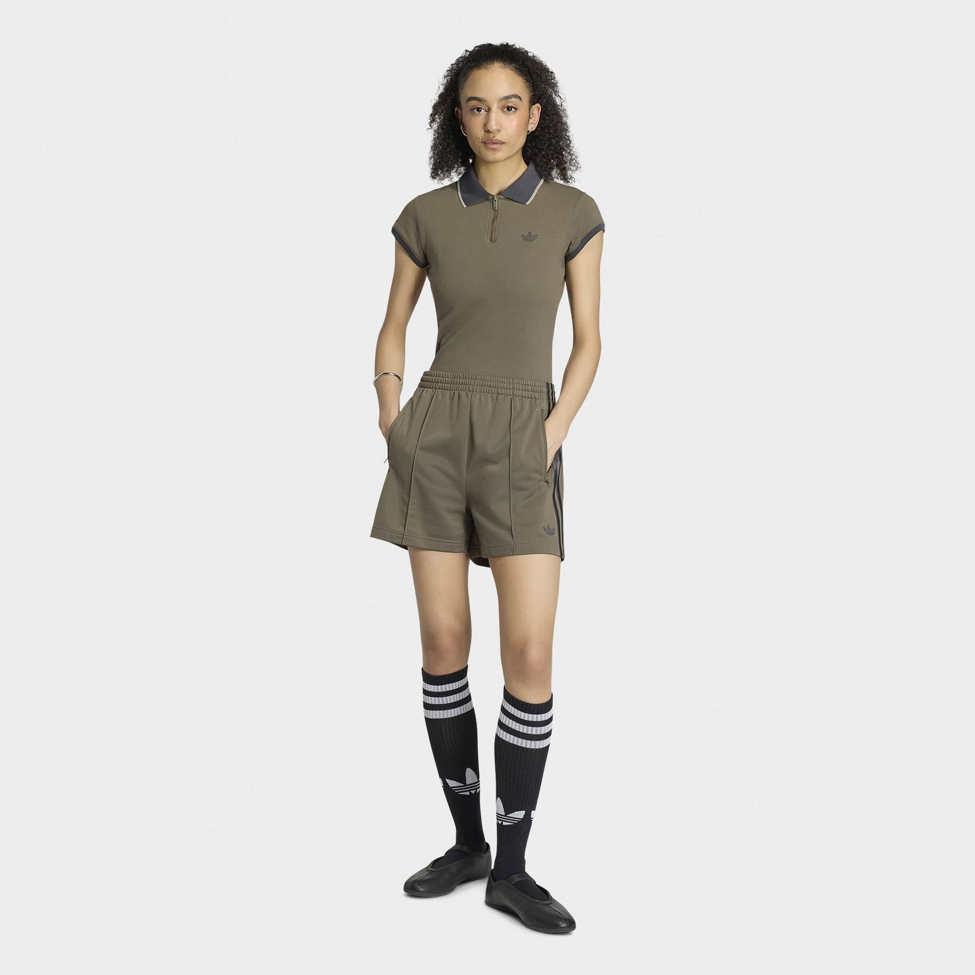 Women's adidas Originals Firebird Classic Shorts - Branch/Utility Black
