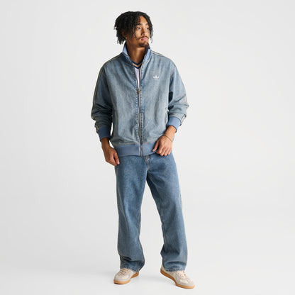 Men's adidas Originals Firebird Adicolor Mid-Rise Straight Denim Jeans - Worn Blue Denim