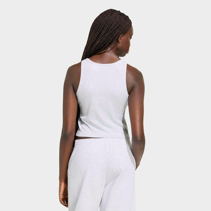 Women's adidas Sportswear Kit Small Logo Rib Tank - Light Grey Heather