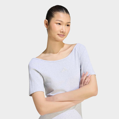 Women's adidas Sportswear Kit Small Logo Rib Dress - Light Grey Heather