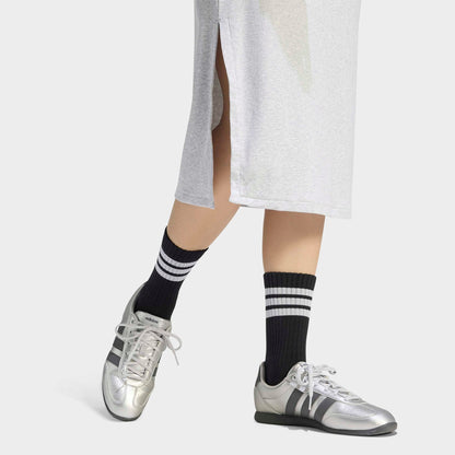 Women's adidas Sportswear Kit Small Logo Rib Dress - Light Grey Heather