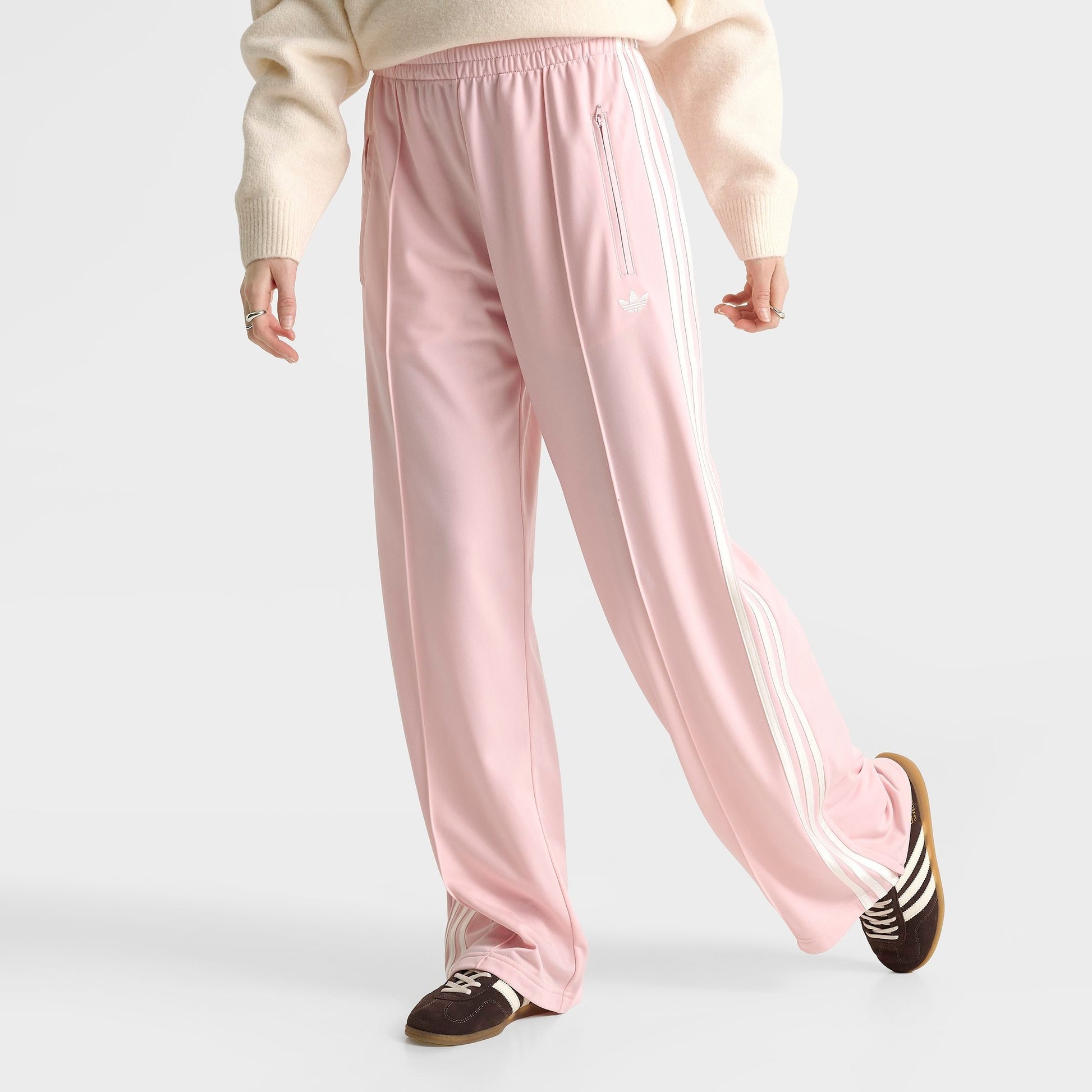 Women's adidas Originals adicolor Classic Firebird Loose Track Pants - Sandy Pink