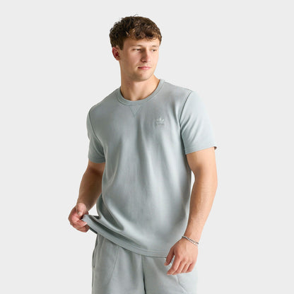 Men's adidas Originals Trefoil Essentials Waffle T-Shirt - Wonder Sage