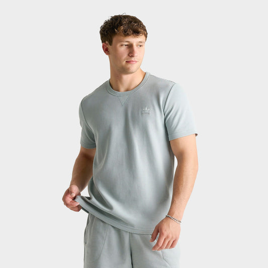 Men's adidas Originals Trefoil Essentials Waffle T-Shirt - Wonder Sage