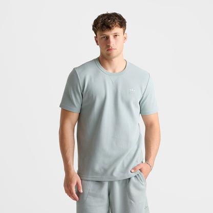 Men's adidas Originals Trefoil Essentials Waffle T-Shirt - Wonder Sage