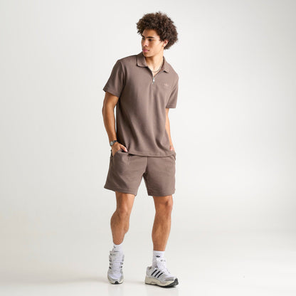 Men's adidas Originals Trefoil Essentials Waffle Shorts - Earth Strata