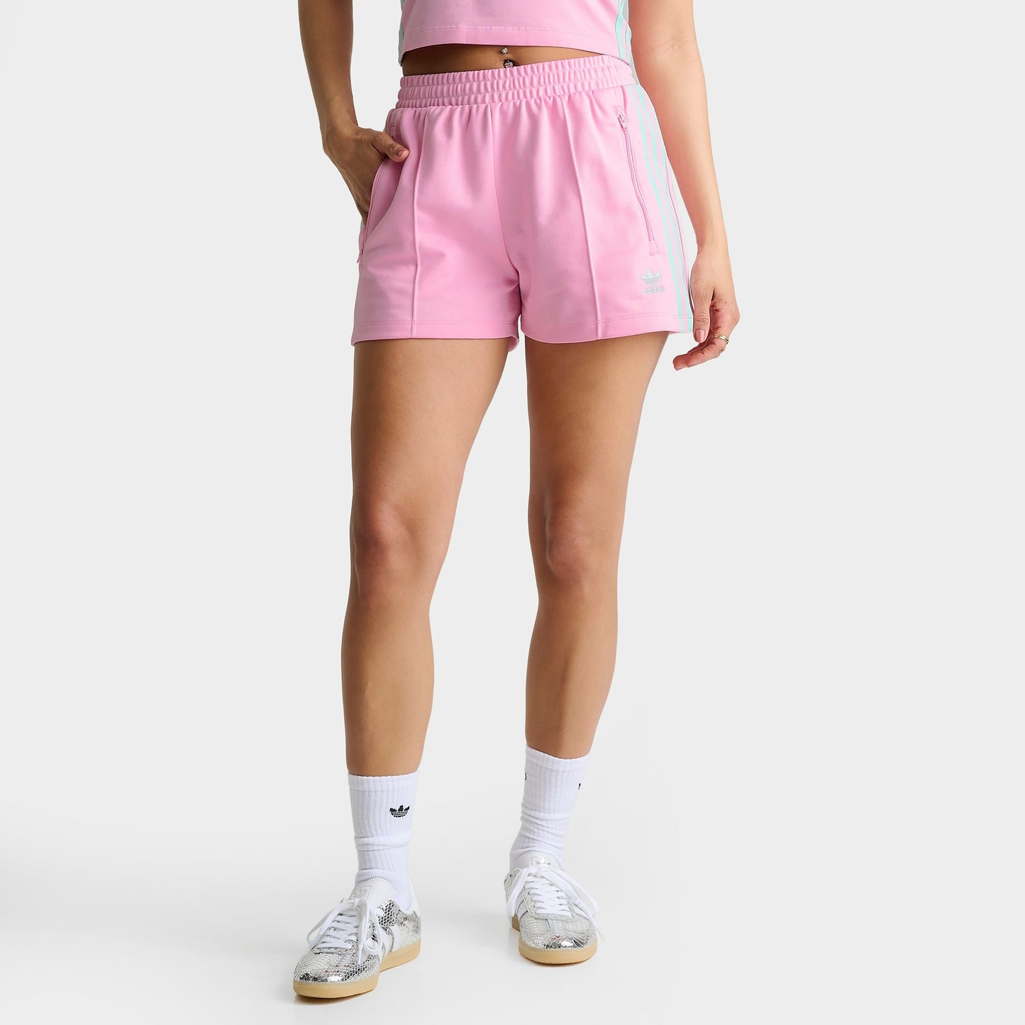 Women's adidas Originals Classic Shorts - True Pink/Clear Mint
