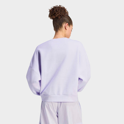 Women's adidas Sportswear Essentials Small Logo Feel Cozy Sweatshirt - Frozen Purple/White