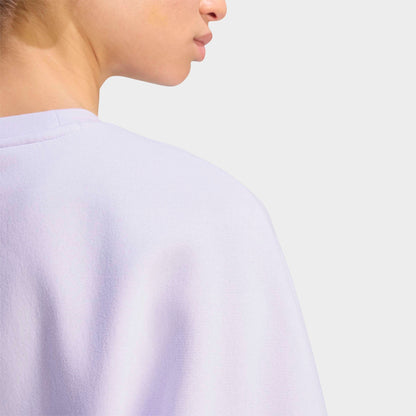 Women's adidas Sportswear Essentials Small Logo Feel Cozy Sweatshirt - Frozen Purple/White