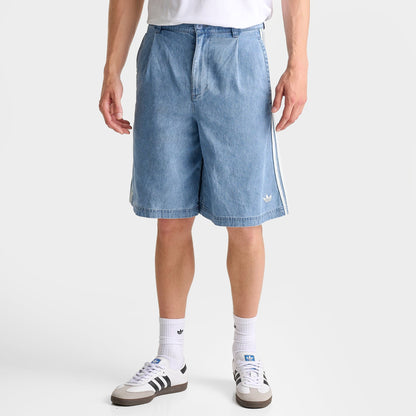 Men's adidas Originals Denim Chino Shorts - Light Denim Wash