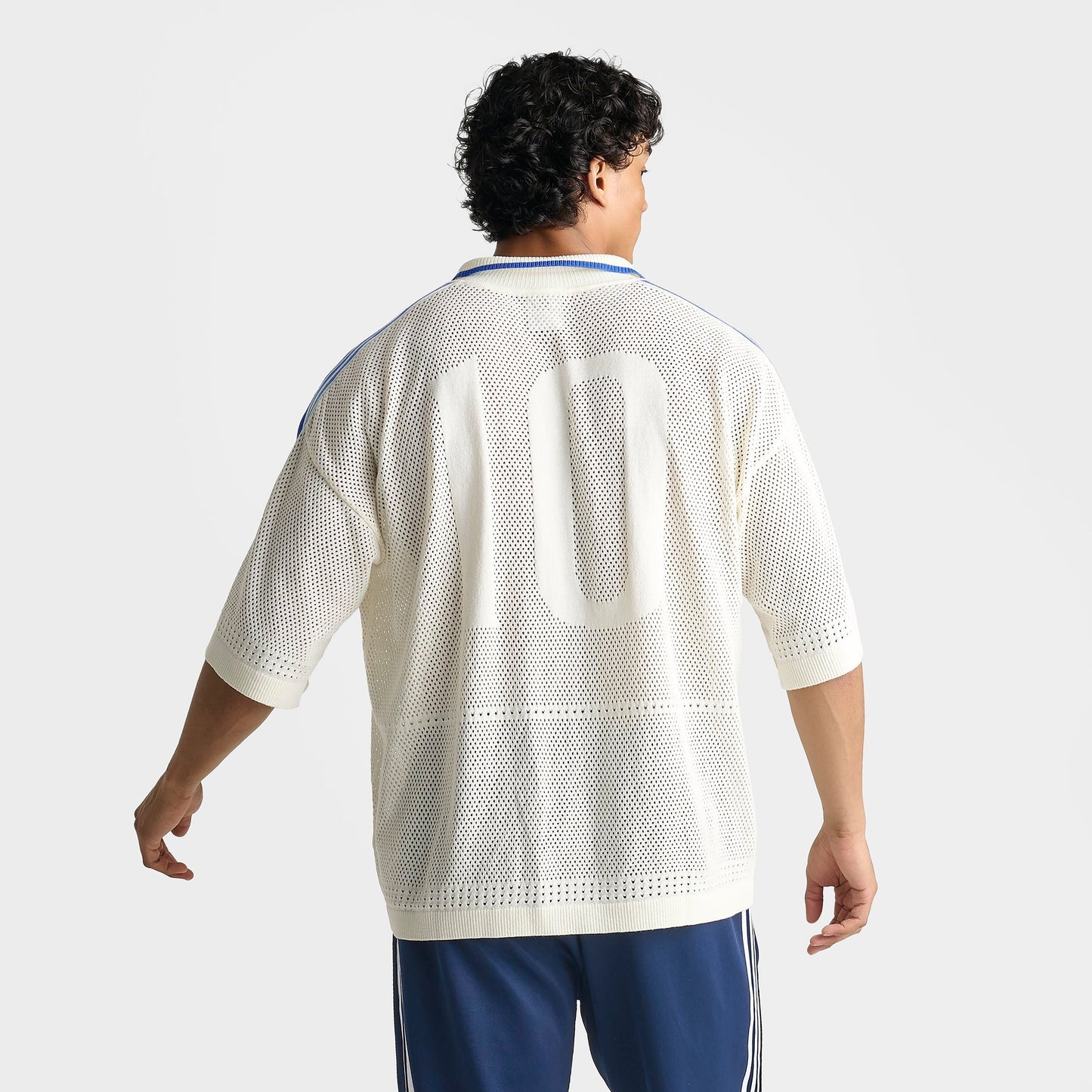 Men's adidas Originals Knitted Resort Shirt - Off White