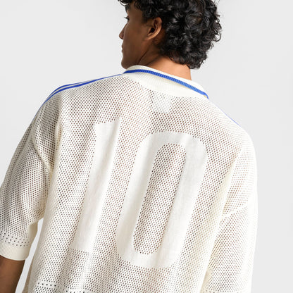 Men's adidas Originals Knitted Resort Shirt - Off White