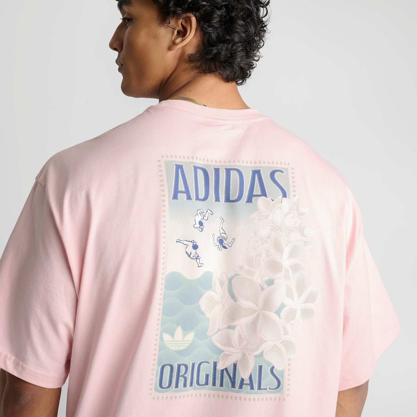 Men's adidas Originals Summer Graphic T-Shirt - Sandy Pink