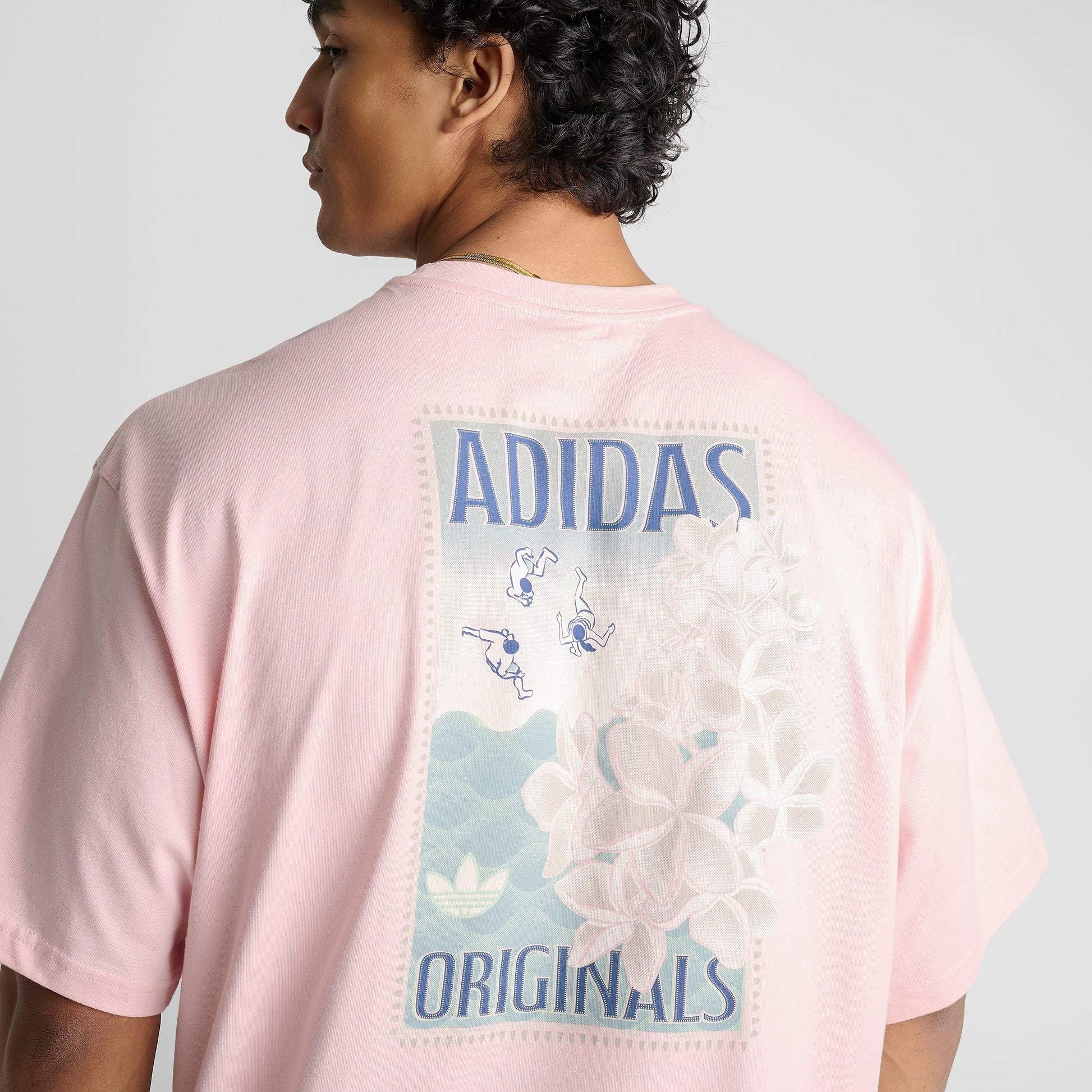 Men's adidas Originals Summer Graphic T-Shirt - Sandy Pink