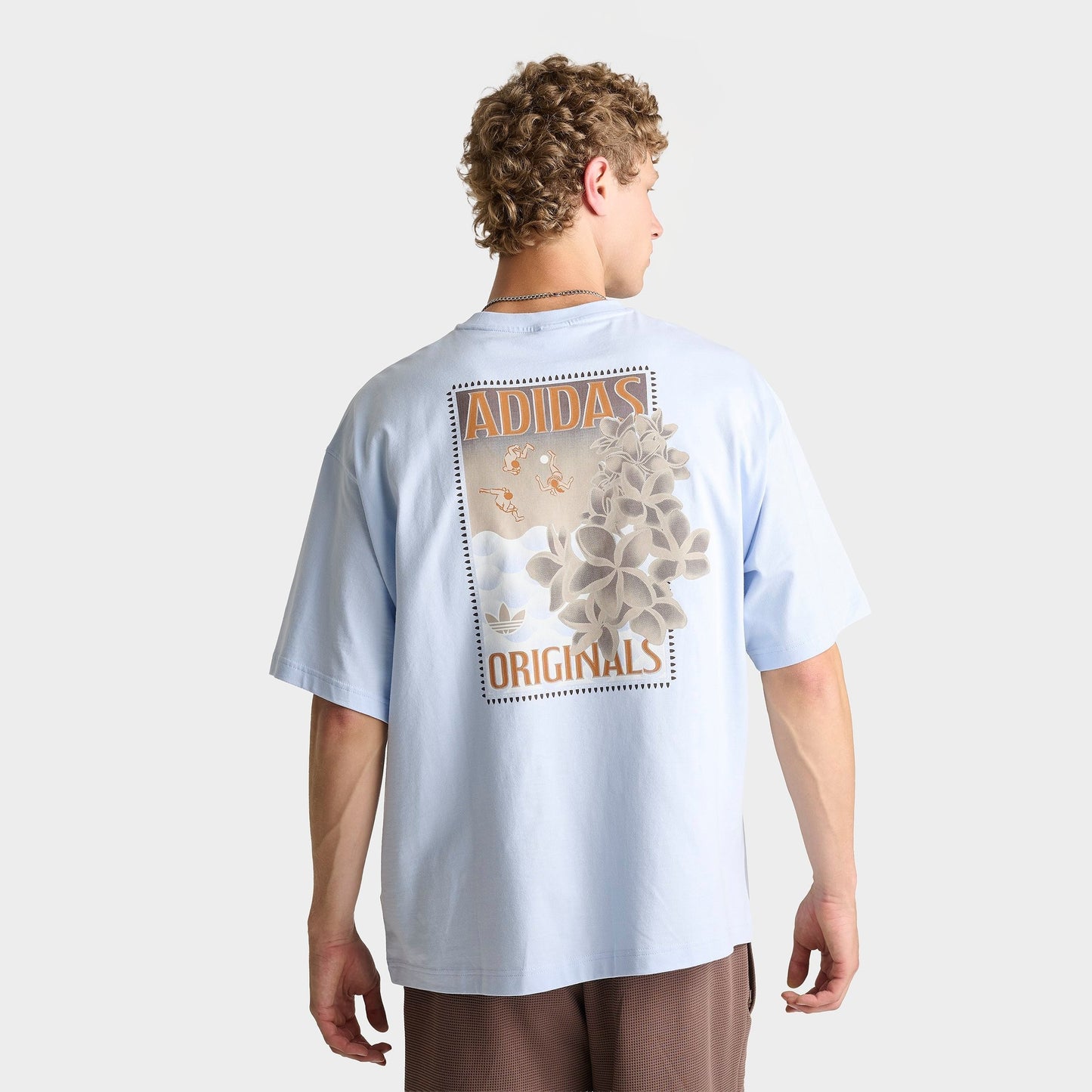 Men's adidas Originals Summer Graphic T-Shirt - Crystal Sky