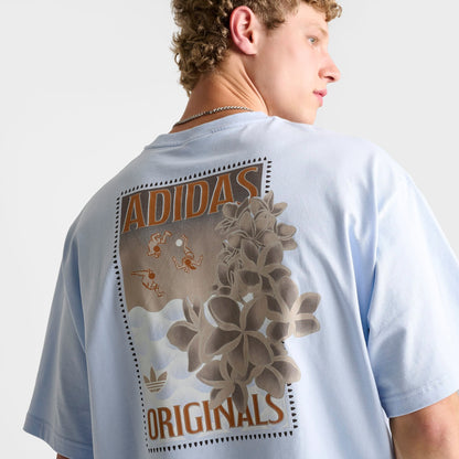 Men's adidas Originals Summer Graphic T-Shirt - Crystal Sky